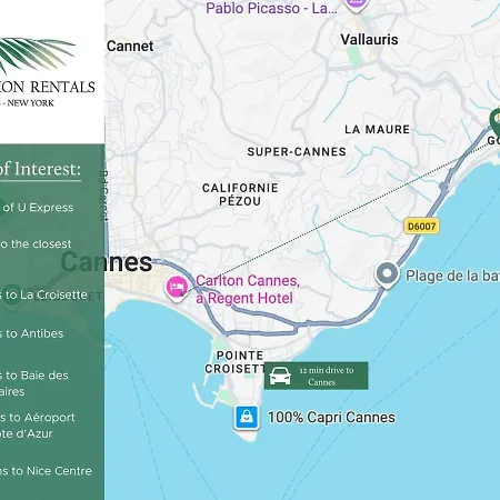 Design 2Br Private Parking, Beach & Train Vallauris
